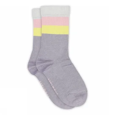 Wide stripes socks Paars