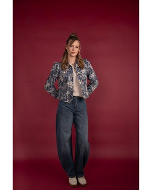 Nina Denim Cordella Blauw