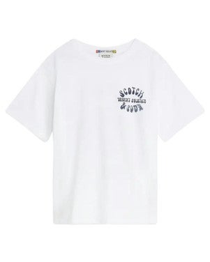 Front and back artwork relaxed fit Tshirt Wit 1
