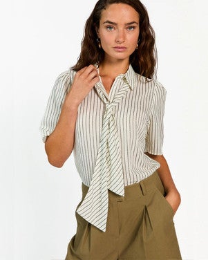 VERONNE STRIPE TIE PES 351 Wit 1