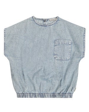 Mirtillo Denim Top Blauw