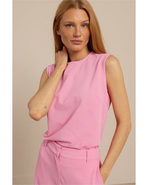 Josie twill top Roze