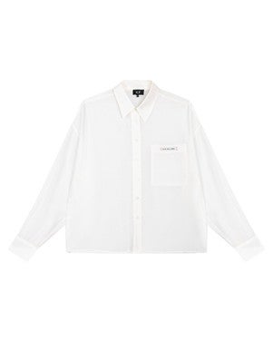 ladies woven sheer blouse Off White