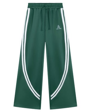 ladies knitted tapes training pants Groen