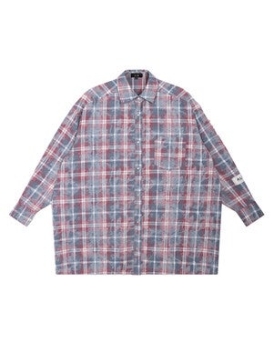 ladies woven checked dress Multi