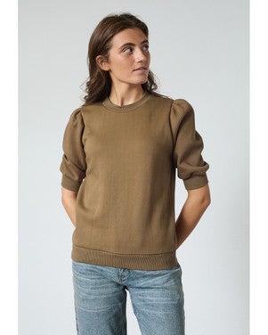 Peva Puff SS Sweat Bruin 1