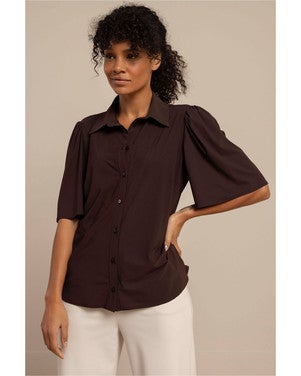 Poppy butterfly blouse Bruin 1