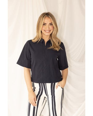 Maggie Blouse Donker Blauw
