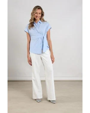 Aneta Top Licht Blauw