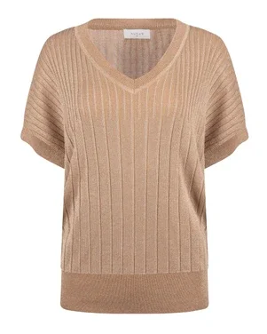 Raya Top Lurex Camel