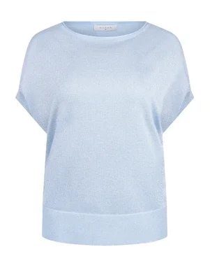 Wies Top Lurex Licht Blauw