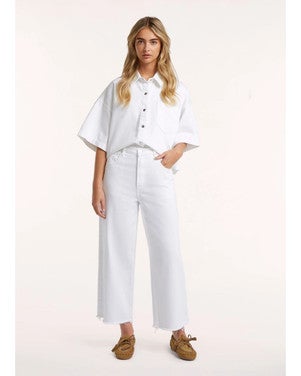 BOSTON WIDE JEANS DNM Wit 1