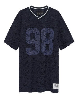 Silke Lace Dress Blauw