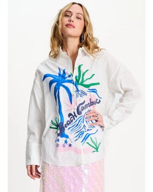 BLOUSE - Poplin Beachcomber Wit 1