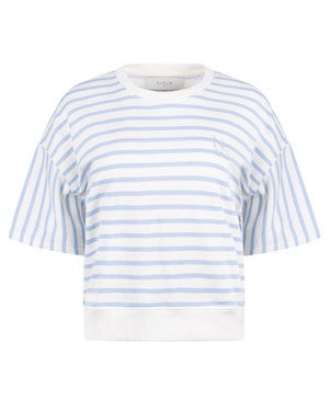 Lotte Pullover Stripe blauw Off White