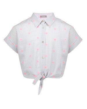 Blouse knot neon flower Off White
