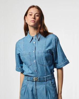 SERENE STRIPE CO 568 Blauw