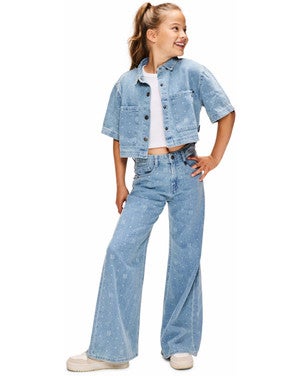 Bella Fancy Denim Blauw