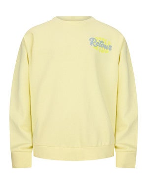 Eelco Crewneck Backprint Geel