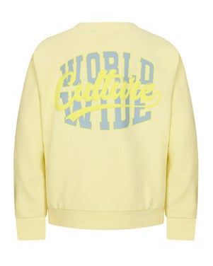 Eelco Crewneck Backprint Geel