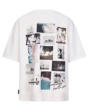 Dano Tee Back Photoprint Off White