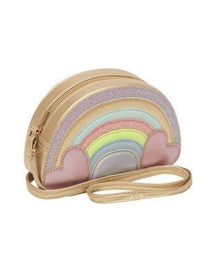 Rainbow Bag with Hearts Goud