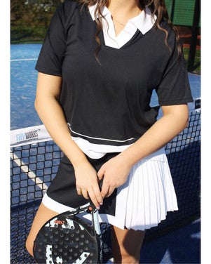 PICCOLA polo top Zwart 1