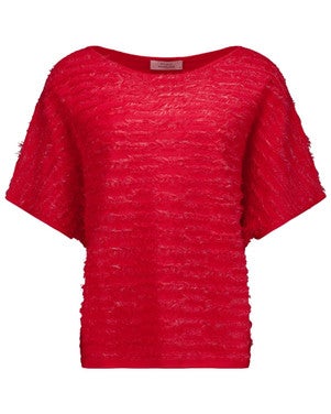 Lenti fringe pullover Rood