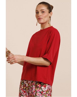 Fiore t-shirt Rood