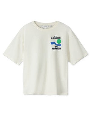 TSHIRT - Oversized At The Seaside Wit 1