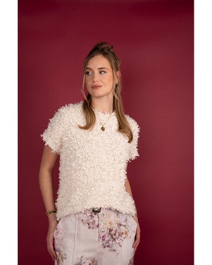 Frinske Heavy Fringes Off White