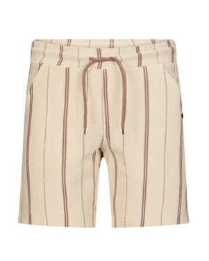 Italo Striped Shorts Off White