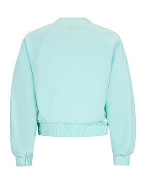 Julia Sweatvest Lace Blauw