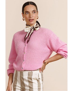 Bibi spring cardigan Roze