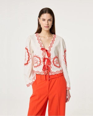 Serviette Blouse Wit 1