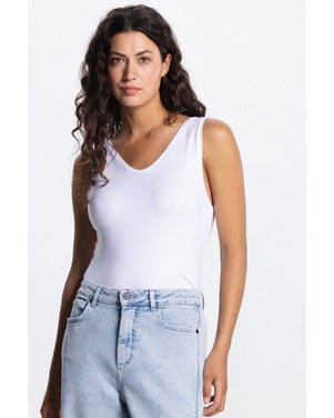RIVER SINGLET TC 309 tencel Wit 1