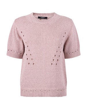 MADEE TRUI CM 173 short sleeve metallic yarn Roze