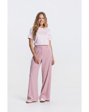 NICOLE BROEK WF 418 long wide fit Roze