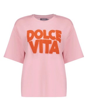 Sweat scuba toweling Roze