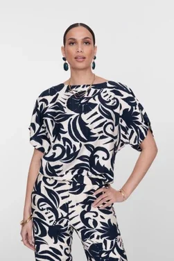 Top flower bi-color Blauw