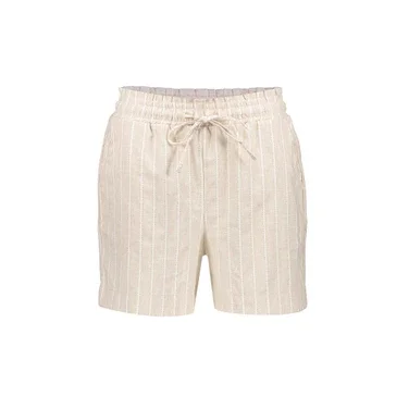 Shorts lurex stripe Ecru
