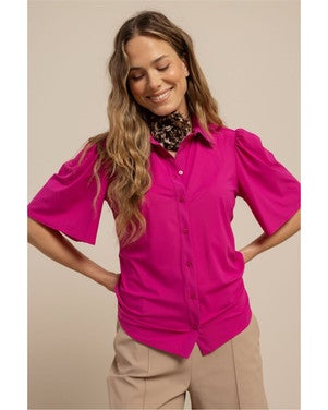 Poppy butterfly blouse Roze