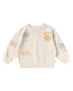 Sun Waves Oversized Sweater Wit 1