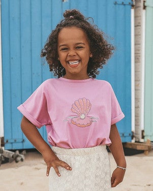 Single Jersey Wide Tee Roze