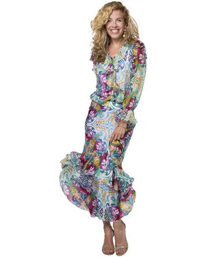 Lorena Vasco Top Blauw