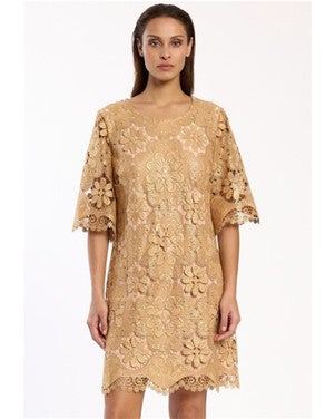 dress sleeves Goud