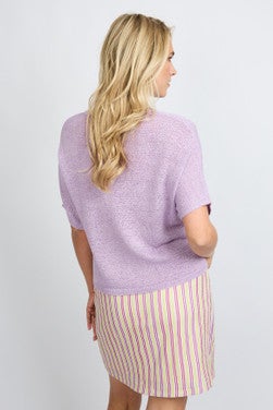 Niala knitting top Paars