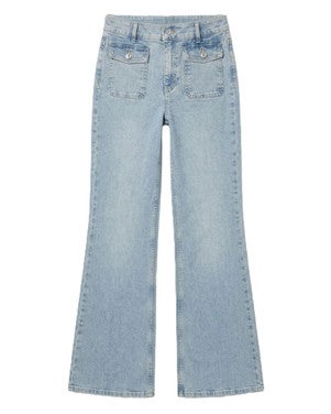 Bella pockets Flared Jeans Blauw