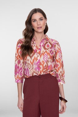 Blouse Print Cassis Multi