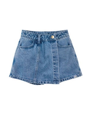 Alina Denim Skort Blauw